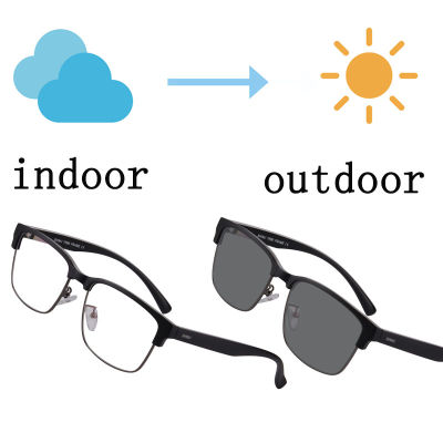Photochromic reading glasse men progressive bifocal reading glasses prescription eyeglasses change color in sunny as sunglasses
