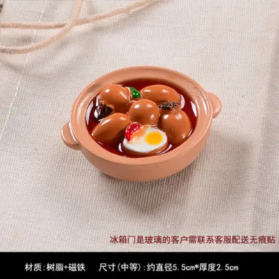 Sichuan Chongqing Tourism Hot Pot Side Dish Food Resin Fridge Magnet