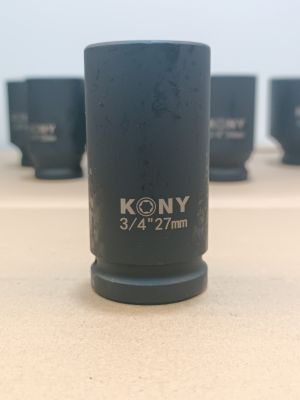 KONY ลูกบล็อกลม​  ลูกบล็อกยาว 3/4"(6หุน)  เบอร์   27  มม.  รุ่นงานหนัก (IMPACT SOCKET)