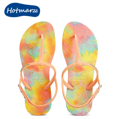Hotmarzz แฟชั่นบุคลิกภาพรองเท้าแตะในร่มบ้าน Flip-Flops Beach รองเท้าแตะกันลื่น HM0605