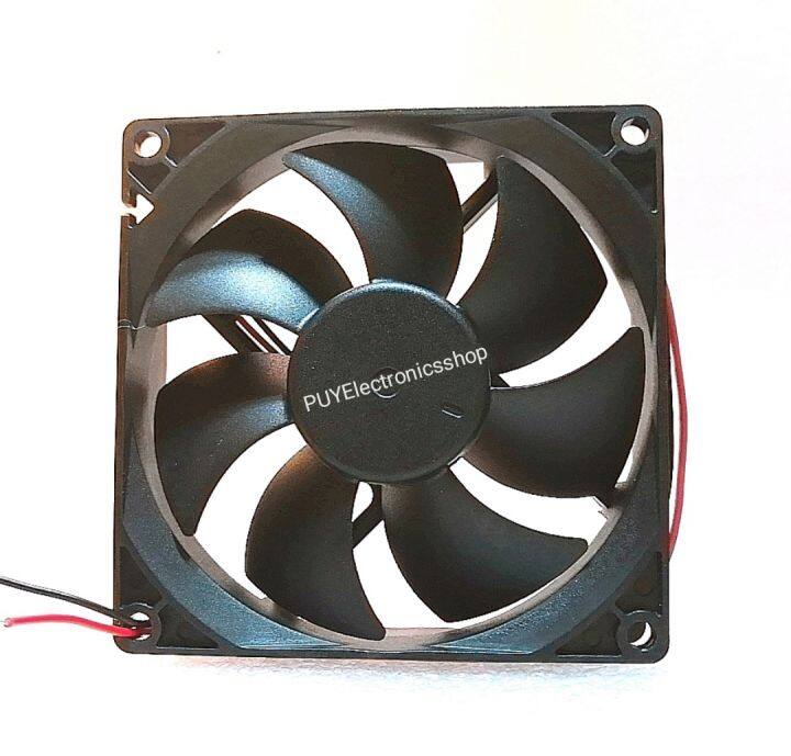 พัดลม-fan-dc-24v-0-3a-4000-rpm-92-mm-92mm-25mm-รอเร็ว4000-รอบ-นาที-คุณภาพสูง-สำหรับงานเชื่อมอินเวอร์เตอร์และงานอื่นๆ