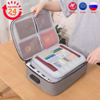 Document Organizer Briefcase A4 Folder Holder Mens Womens Bag Cover Purse Passport Home Safe Functional File Storage Case