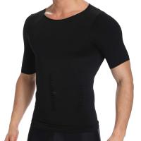 New Mens Tight Shirt Underwear Slim Fit Top Sports Tank Top Abdominal Tight Short Sleeve Mens Bodysuit