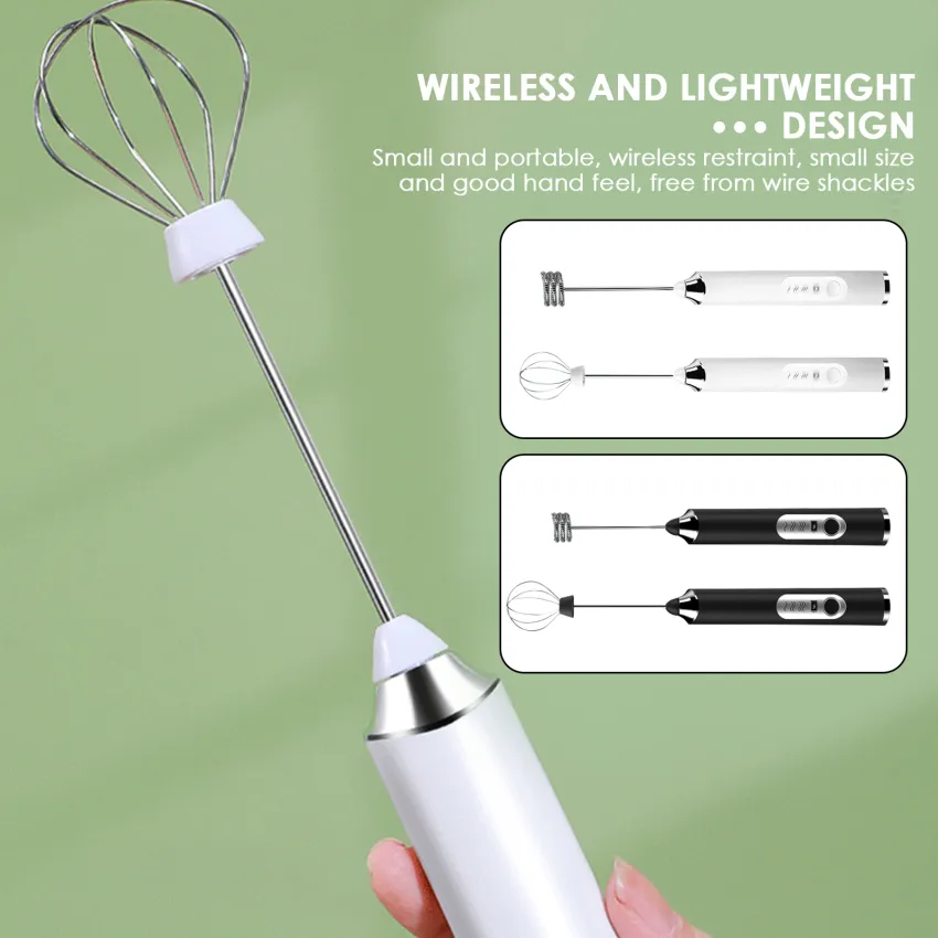 1pc Handheld Milk Frother, Battery-free - Portable Drink Mixer Whisk For  Latte, Cappuccino, Frappe, Matcha, Hot Chocolate