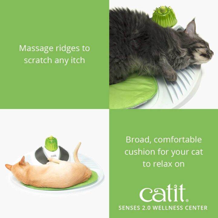 catit-แคทอิท-wellness-center-ของเล่นแมว-ที่นอน-ที่นอนแมวแคทอิท-ติดที่นวดตัวเกาขน-พร้อมยางกัดนวดเหงือก