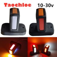 2x red amber white 3face Trailer LED Side Marker Lighting Outline Side Marker Truck Light Van LED Lights for Trailer 12-24V