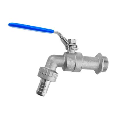 3/4 Inch Stainless Steel Ball Valve With Lever Handle V4A Ball Outlet Valve Outlet Water Tap For Cold Hot Water Garden Watering Plumbing Valves