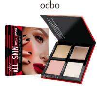 Odbo All Skin Tones Doable Highlighter Blusher Palette 18g โอดีบีโอ ดูเอเบิ้ล ไฮไลท์เทอร์ เอ็กซ์ บลัชเชอร์พาเลท OD101 สินค้าคุณภาพ บันนี้บันยินดีต้อนรับ