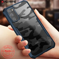 Rzants สำหรับ Samsung Galaxy S20 FE 5G กรณี Hard【Camouflage Beetle】 Hybrid กันกระแทก Slim Crystal Clear Double Anti Drop Protection เคสใส่โทรศัพท์ Clear กลับมีความยืดหยุ่น TPU กรอบกันชน