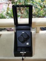 FK-Watch Winder กล่องหมุนนาฬิกาออโตเมติก WATCH WINDER รุ่น 2+3 เรือน (สีดำ/ดำ) - มีรับประกัน