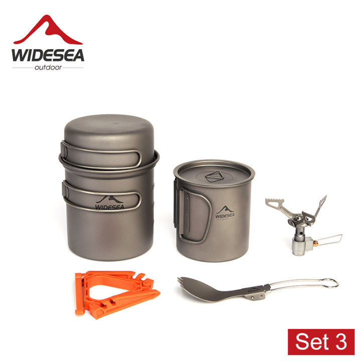 widesea-camping-cookware-set-gas-burner-stove-ultra-light-titanium-outdoor-kitchen-cooking-pot-fold-spoon-tableware-trekking