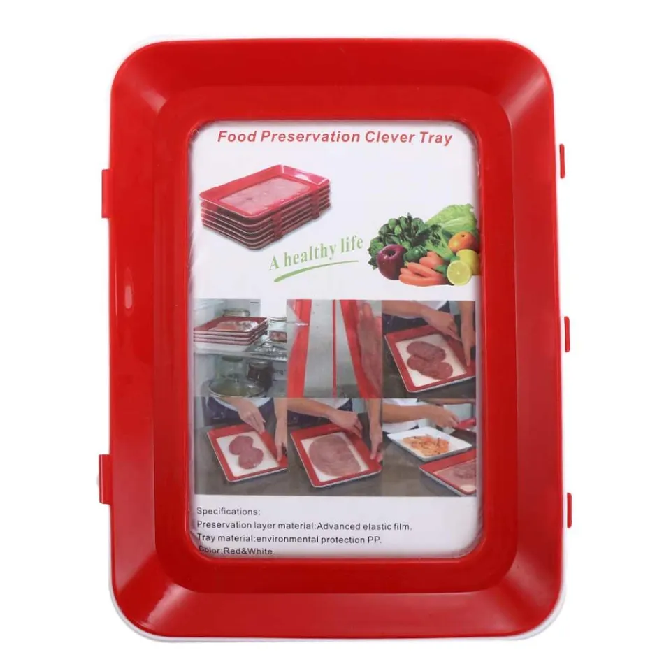 Creative Food Preservation Tray Fresh Keeping Fruit And Dishes Reusable  Food Spacer Elastic Food Storage Container