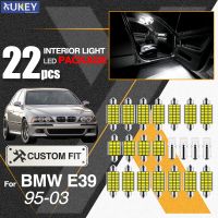 Xukey ชุดไฟ LED ใบอนุญาตภายในรถ22ชิ้นเหมาะสำหรับ BMW 5 Series E39 1995 1996 1997 1998 1999 2000 2001 2002 2003 Canbus