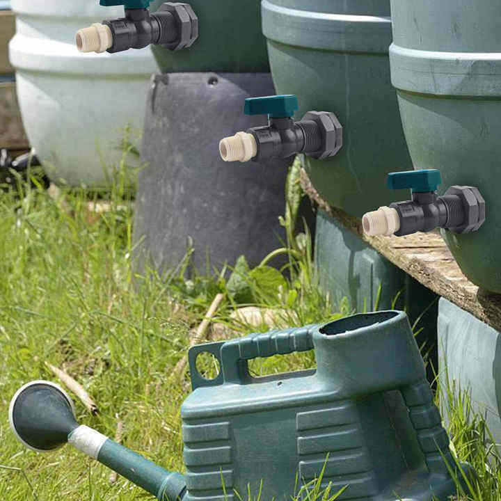 Rain bucket diverter kit PVC bucket faucet on/off valve 1 inch 3/4 inch