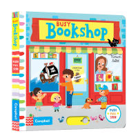 Busy bookshop paperboard mechanism operation activity book learning while playing childrens Enlightenment English original parent-child interactive learning
