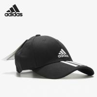 ADIDASหมวกแฟชั่น หมวกผ้าฝ้าย สีทึบหมวกเบสบอลหมวกกลางแจ้งหมวกบังแดด