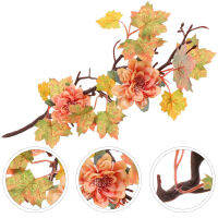 【Ready Stock】 Maple Leaf Flower Stem สาขาฤดูใบไม้ร่วงวันขอบคุณพระเจ้าสาขาปลอมของตกแต่งบ้าน