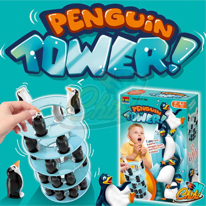 ตึกถล่ม-แพนกวินทาวเวอร์-ของเล่นเด็ก-ความสูง-32-ซม-penguin-tower-stacking-game