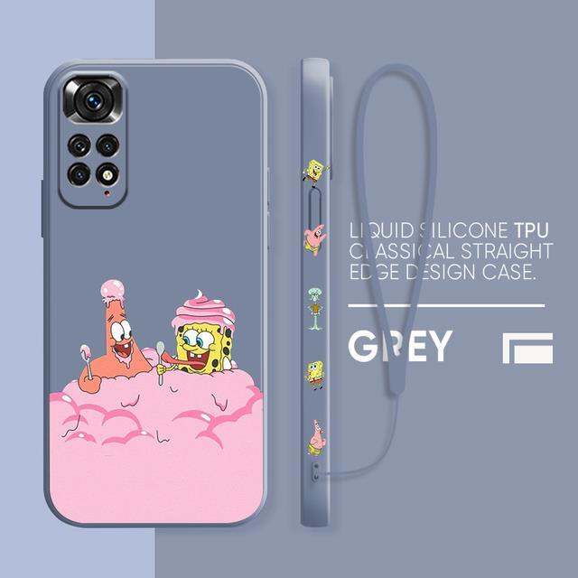 cold-noodles-spongebob-การ์ตูนกรณีโทรศัพท์น่ารักสำหรับ-xiaomi-r-edmi-หมายเหตุ11-11วินาที10-10วินาที9-9วินาที9ครั้ง8-8ครั้ง7-5-pro-บวกของเหลวซ้ายเชือกปก-f-undas