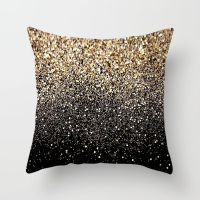 Black gold printing pillowcase series pillow gift home office decoration pillow bedroom sofa car cushion cover