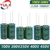 5Pcs Capacitor 100V 200V 250V 400V 450V 500V 2.2UF 4.7UF 6.8UF 8.2UF 15UF 22UF 33UF 47UF 68UF 82UF 100UF 120UF 150 470 UF 330UF