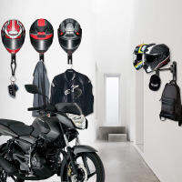 Motorcycle Accessories Caps Wall Mount 180 Degree Rotation Metal Helmet Hanger Hat Display Stand Wall Mount Hook Hanger 180 Degree Helmet Rack Motorcycle