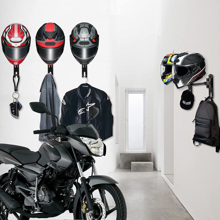 caps-helmet-holder-with-2-hooks-motorcycle-accessories-helmet-rack-motorcycle-wall-mount-hook-hanger-180-degree-motorcycle-helmet-rack-holder