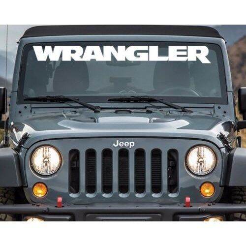 JEEP WRANGLER Windshield Vinyl Decal Sticker Custom Vehicle Logo Car