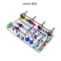 March All PR-4558A ชุดลงอุปกรณ์ Pre-Amp ปรี-แอมป์ ปรับทุ้ม-แหลม ซ้ายขวา อิสระ Pre-Amp สเตอริโอ โทน คอนโทรล BASS TREBLE BALANCE เป็นภาคต้นทุก Player Tone Control Pre Amplifier ใช้