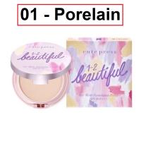 Cute Press 1-2 Beautiful Airy Foundation Powder SPF30 PA+++ 13g คิวเพรสท์ บิวตี้ฟูล แอร์รี่ แมท ฟาวเดชั่น แป้งพัฟ #01 - Porelain