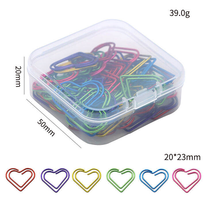 50-pieces-multicolor-heart-shaped-love-paperclips-metal-paper-clips-school-office-supplies-50-pieces