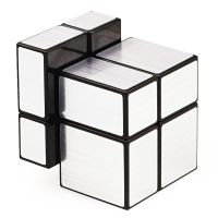 Monochrome puzzle toys 5.7cm Mini Magic Mirror Cube 2x2x2 Funny Speed Magic Cube Learning Education Cubes for kids