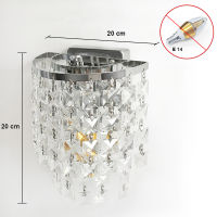 2021 Classic crystal chandelier wall light gold crystalline wall sconce lamp LED living room bedside glass crystal wall lamp