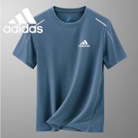 ✼ Adidas ใหม่ เสื้อยืดลําลอง ผ้าเรยอน แขนสั้น ระบายอากาศ แห้งเร็ว เหมาะกับการวิ่ง เล่นกีฬา บาสเก็ตบอล ฟิตเนส สําหรับผู้ชาย 2022