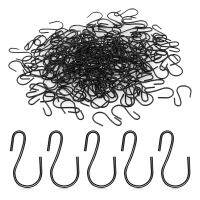 120Pcs 1-Inch Mini S-Shaped Hook, S-Shaped Hook, Small S-Shaped Hook, Metal Mini Decorative Hook, for Crafts(Black)