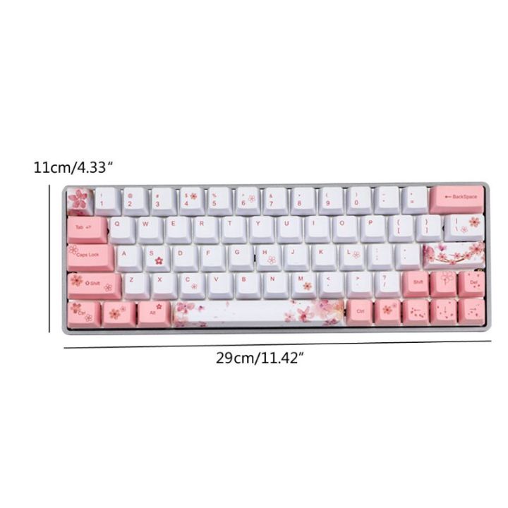 73-keys-oem-pbt-keycaps-full-set-mechanical-keyboard-keycaps-pbt-dye-sublimation-cherry-blossom-keycaps-korean-japanese