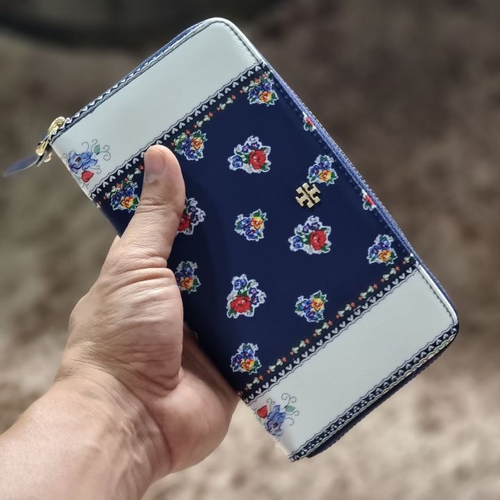 Tory Burch Floral Continental Wallet