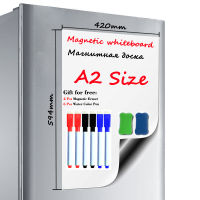 A2 Size Magnetic WhiteBoard Dry-erase White Board Fridge Sticker Magnets Kids Painting Board School Home Office Message Board