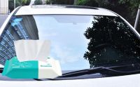 ทิชชูเปียกเช็ดกระจก ทิชชู่เปียกเช็ดกระจกรถยนต์ ทำความสะอาดฟิล์ม 80แผ่น Clean&amp;Shine Car glass oil film removal wet wipes