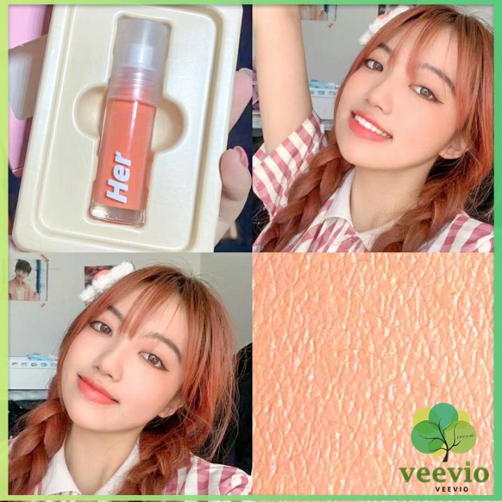 veevio-ขายร้อน-บลัชออนเนื้อแมท-บลัชออนติดทนนาน-3g-สีธรรมชาติ-เนื้อดี-สีสวย-กันน้ำ-มีเอฟเฟกต์ความชุ่มชื้น-บลัชออนสีสูง-ติดทนนาน