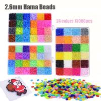 ลูกปัด Hama 5มม./2.6มม. 24/48/72สีรับประกันคุณภาพของตัวต่อ DIY ของเล่นรีดชุดลูกปัดรีด Perler ของเล่นงานฝีมือทำมือ