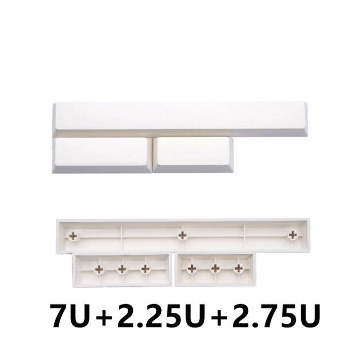 3 Keys/Set Space Bar Spacebar Keycaps Milk White 2.25U 2.75U 7U ...