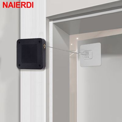 ✎ NAIERDI Automatic Door Closer Punch-Free Adjustable Door Closers For Sliding Door Glass Door 500g-1000g Tension Closing Device