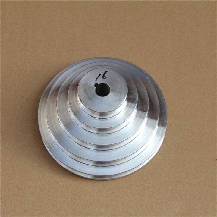 aluminum-5-step-pagoda-a-type-v-belt-motor-pulley-power-transmission-parts-outter-diameter-150mm-165mm-188mm-hole-14-32mm-wall-stickers-decals
