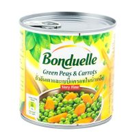 บอนดูเอลถั่วและเบบี้แครอท 400 กรัม/Bonduelle Peas &amp; Baby Carrot 400g(แพ็ค2)