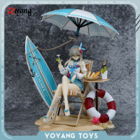 25ซม. Honkai Impact 3อะนิเมะ Kiana Kaslana Action Figurine Kawaii Pvc Sand Beach Girl Room เครื่องประดับสะสมของเล่น