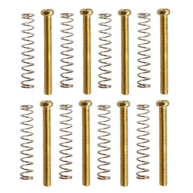 cw-tooyful-pack-of-8-metal-humbucker-coil-pickup-frame-screws-springs-3mm-for-electric-parts