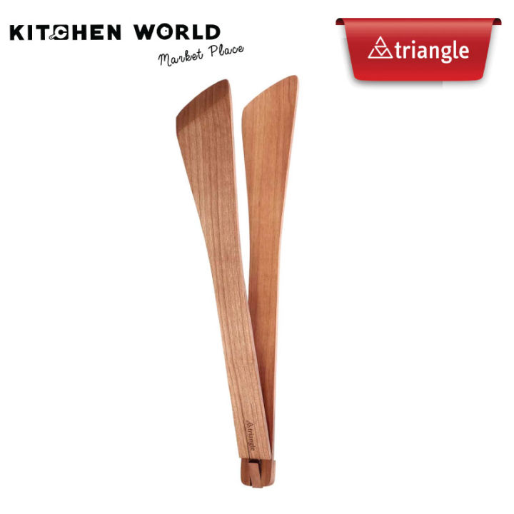 TRIANGLE 504713001 CHERRY WOOD TONG