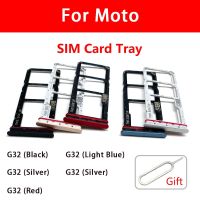 ซิมช่องเสียบบัตรที่ใส่ถาด2ชิ้นสำหรับ Motorola Moto G32 G42 G52 G62 G22 G72 G82 Sim ไมโครการ์ดรีดเดอร์ SD ช่องเสียบอะแดปเตอร์ + ขา