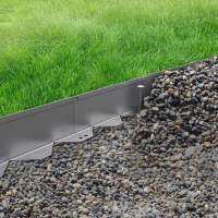 Stainless Garden Edging ที่จัดขอบสนามสแตนเลส  สูง20ซม ยาว1 เมตร